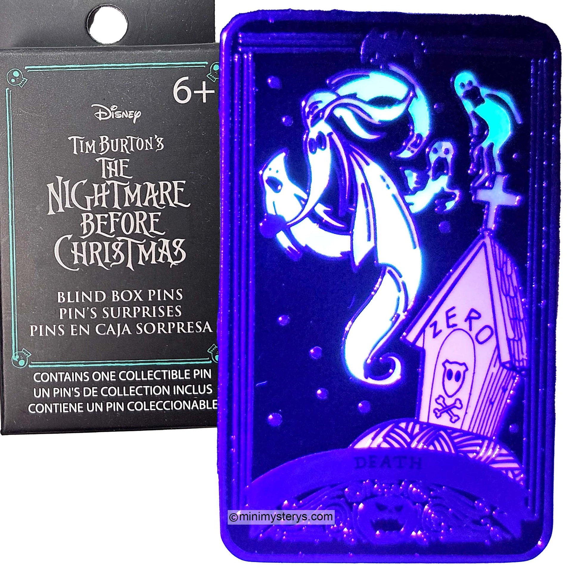 Loungefly Nightmare Before Christmas Tarot Card Pins S2 Choose Yours  Zero Death (Chaser)