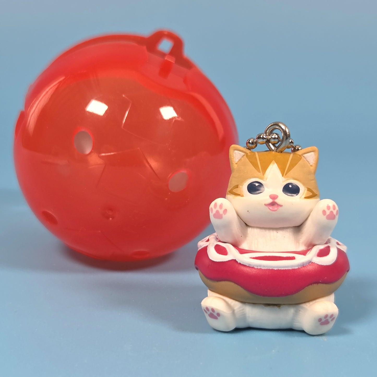 mofusand Doughnut Nyan Mascot Gashapon - Strawberry Doughnut Cat