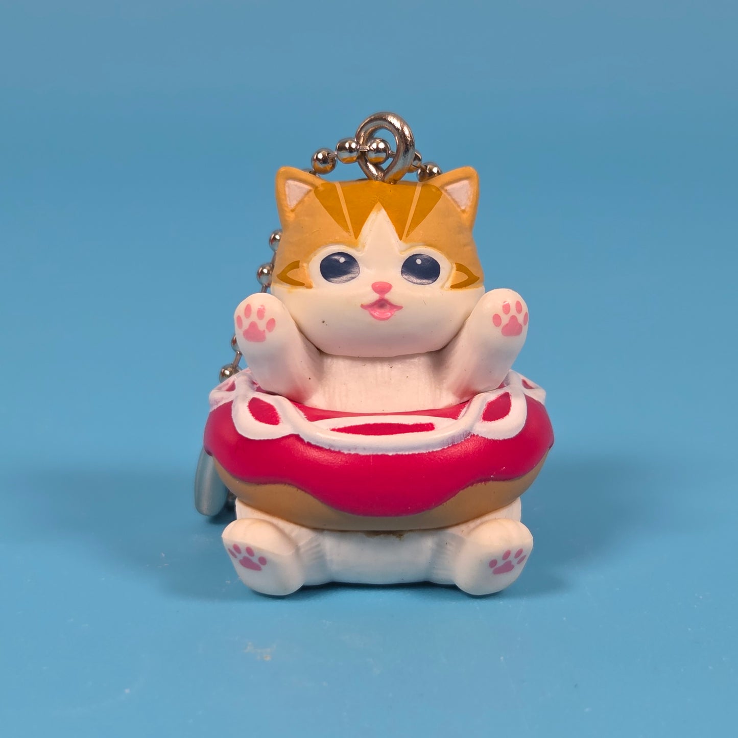 mofusand Doughnut Nyan Mascot Gashapon - Strawberry Doughnut Cat