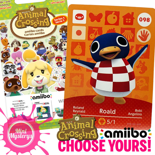 Animal Crossing Series 1 Amiibo Cards - Choose Yours